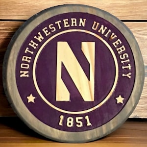 Northwestern University Wood Sign
