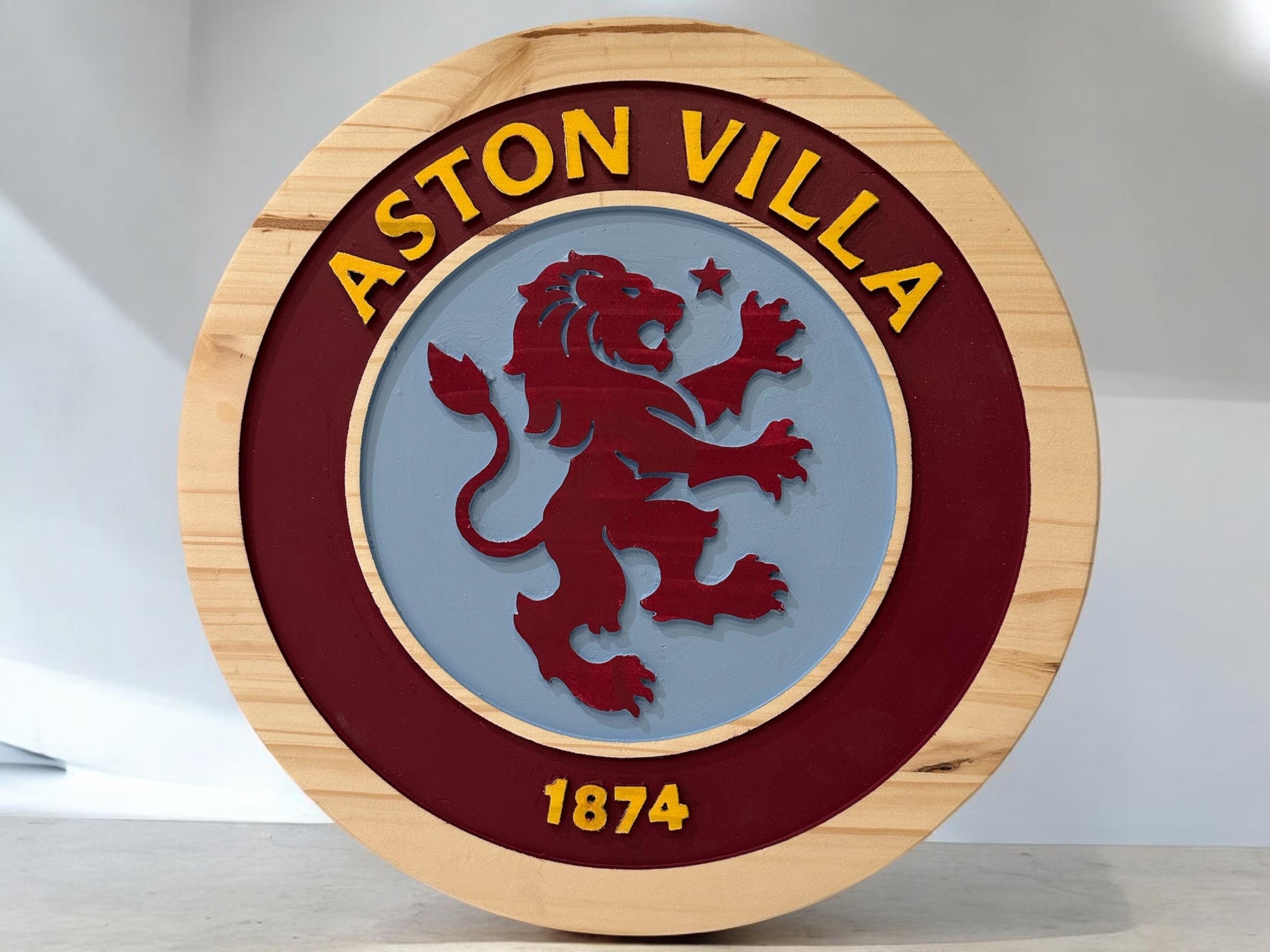 Aston Villa Gifts - Letrero De Metal Para Hombres O Niños