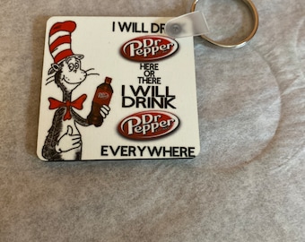 Dr Pepper key chain