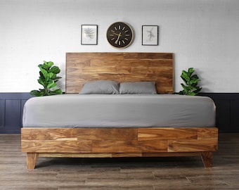 Royal Gorge Bed - Mid Century Style - Modern Rustic - Handmade