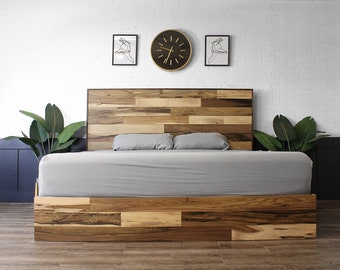 Foothills Bed Frame - Desert Pecan Finish - Modern Rustic Bed