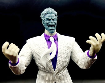 Custom Headsculpt, Clown, The Dark Returns Inspired Head, 1/12 and 1/10 Action Figure Accessories, Action Figure Head Sculpt, Custom