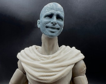 Custom The God Eliminator Inspired Head Sculpt, 1/12 and 1/10 Action Figure Accessory, Bale, Action Figure Head Sculpt, Accessories