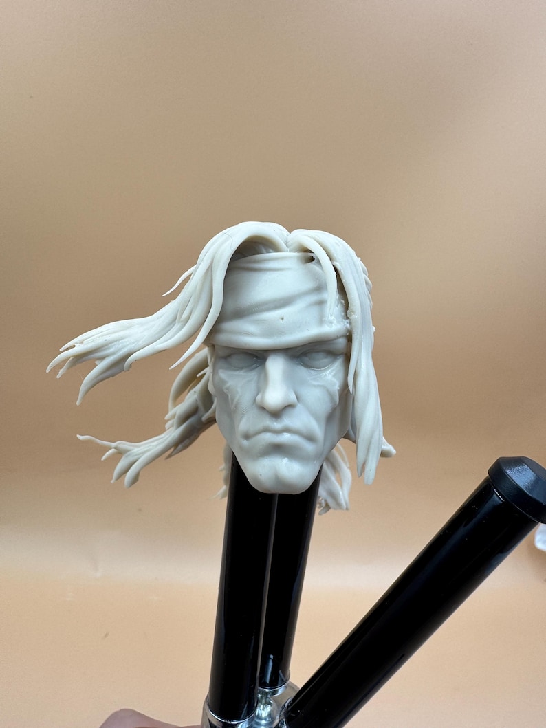 Custom Action Figure Head Sculpt of You, Custom Figure Head From Your Photo, 3D Modeled Resin Print, 1/12 1/10 1/6 Scale image 20