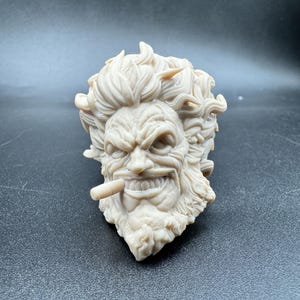 Custom Space Biker Outlaw Inspired Headsculpt, 1/10 & 1/12 scale, Action Figure Accessories, Super Human Headsculpt, 3d printed accessory