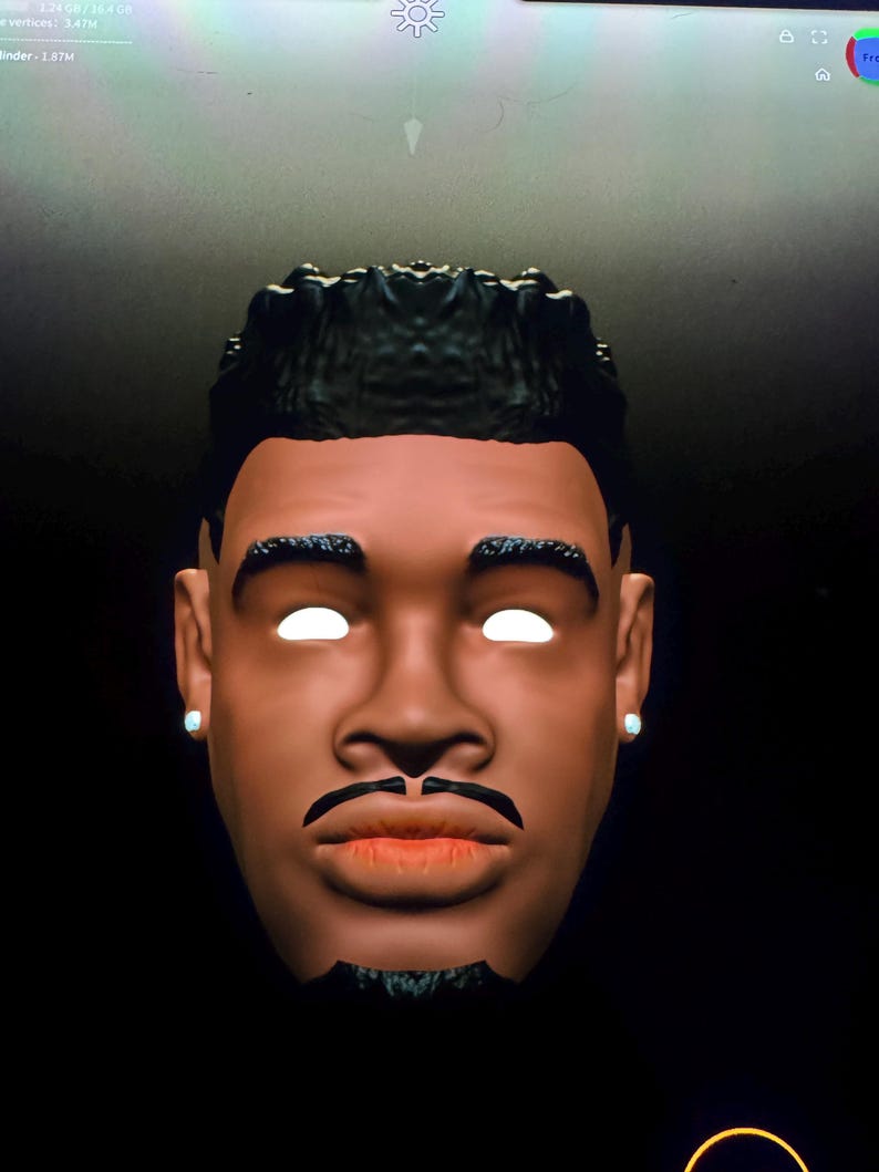 Custom Action Figure Head Sculpt of You, Custom Figure Head From Your Photo, 3D Modeled Resin Print, 1/12 1/10 1/6 Scale image 7