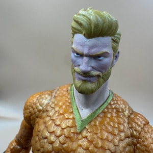 Custom Action Figure Head Sculpt of You, Custom Figure Head From Your Photo, 3D Modeled Resin Print, 1/12 1/10 1/6 Scale image 4