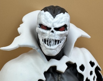 Grinning Dread Head Sculpt, Skull Face Demon, Custom Action Figure Head Sculpt, 1/12 Scale 1/10 1/6, 3D Printed