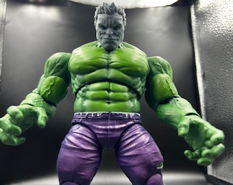 Custom Green Giant Inspired Head Sculpt, Action Figure Head Sculpt, 1/12 and 1/10 Action Figure Accessories, 3D Printed Green Monster Head