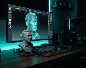 Custom 3D Model File of You From Your Photo, AI Assisted 3D Sculpt STL, Commercial License Included, Print It Yourself
