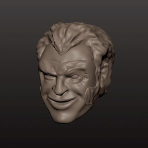 Custom Action Figure Head Sculpt of You, Custom Figure Head From Your Photo, 3D Modeled Resin Print, 1/12 1/10 1/6 Scale image 8