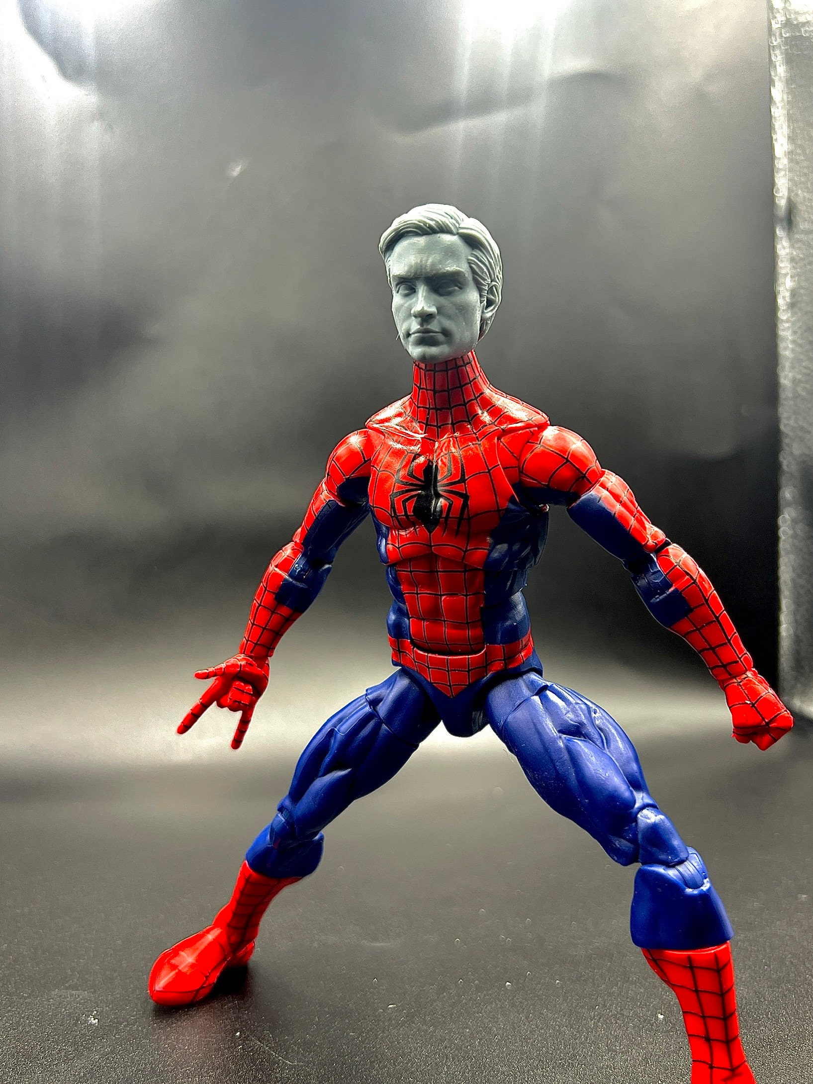 Custom Spider 1 Inspired Head Sculpt, Marvel Legends Scale, Action ...