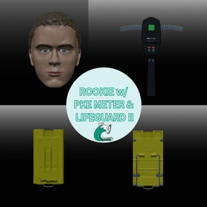 Rookie Ghost Fighter, Custom Figure Kit, 1/10 or 1/12 Action Figure Head Sculpt, Action Figure Accessory, 3D Sculpted, Handmade, Custom Toy
