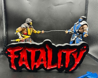 Customizable 3D Printed LOGO or TEXT DESIGN, Action Figure 1/12 / 1/10 Scale, 3d Printed Sign, Movies, Games, Comics, Action Figure Display