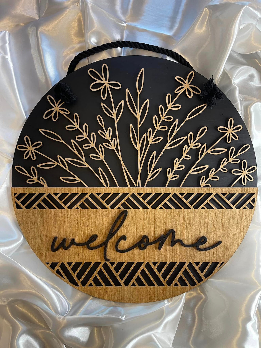 Lasered Customizable Welcome Sign - Etsy