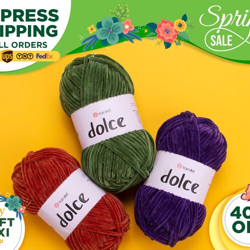 Plush Bulky Velvet Yarn for Crochet Amigurumi Soft Chenille Etsy