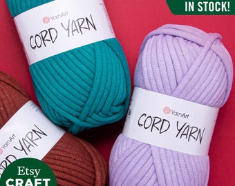 YarnArt Cord Yarn: Accessory Decoration Craft Rope Cotton Macrame Crocheting Weaving Cushion Pillow Rug