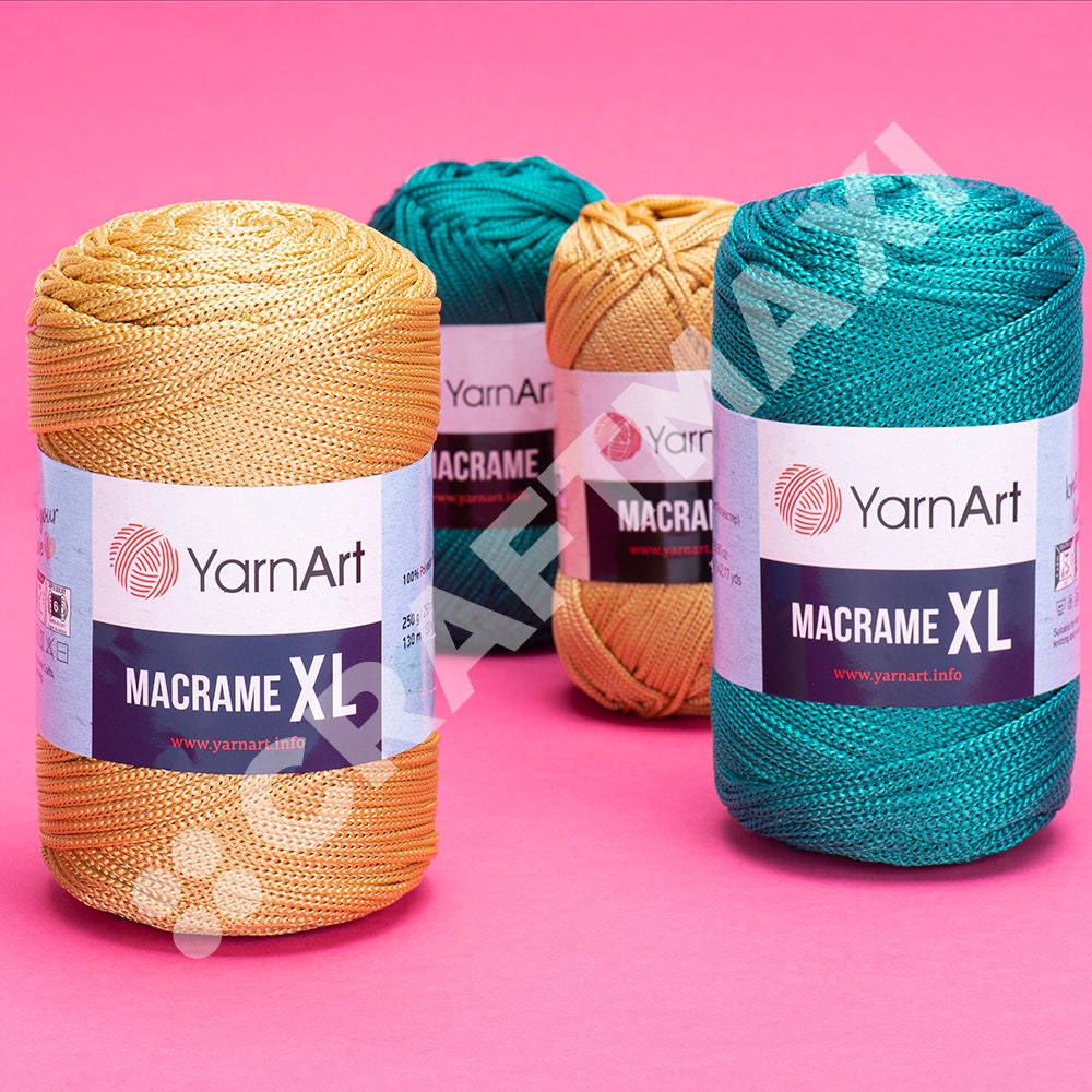 YARNART MACRAME XL Polyester Macrame Cord 100 Polyester Etsy
