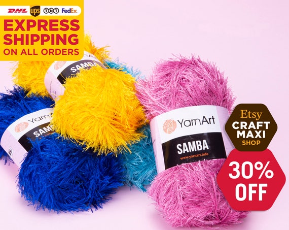 Yarnart Rumba Glittery Knitting Yarn Fluffy Yarn Fancy Yarn Furry Yarn Fantasy Yarn Eyelash Yarn 174.98 Yds Decoration Yarn 3.52 Oz Yarnart Rumba Glittery Knitting Yarn Fluffy Yarn Fancy Yarn Furry Yarn Fantasy Yarn Eyelash Yarn 174.98 Yds Decoration Yarn 3.52 Oz