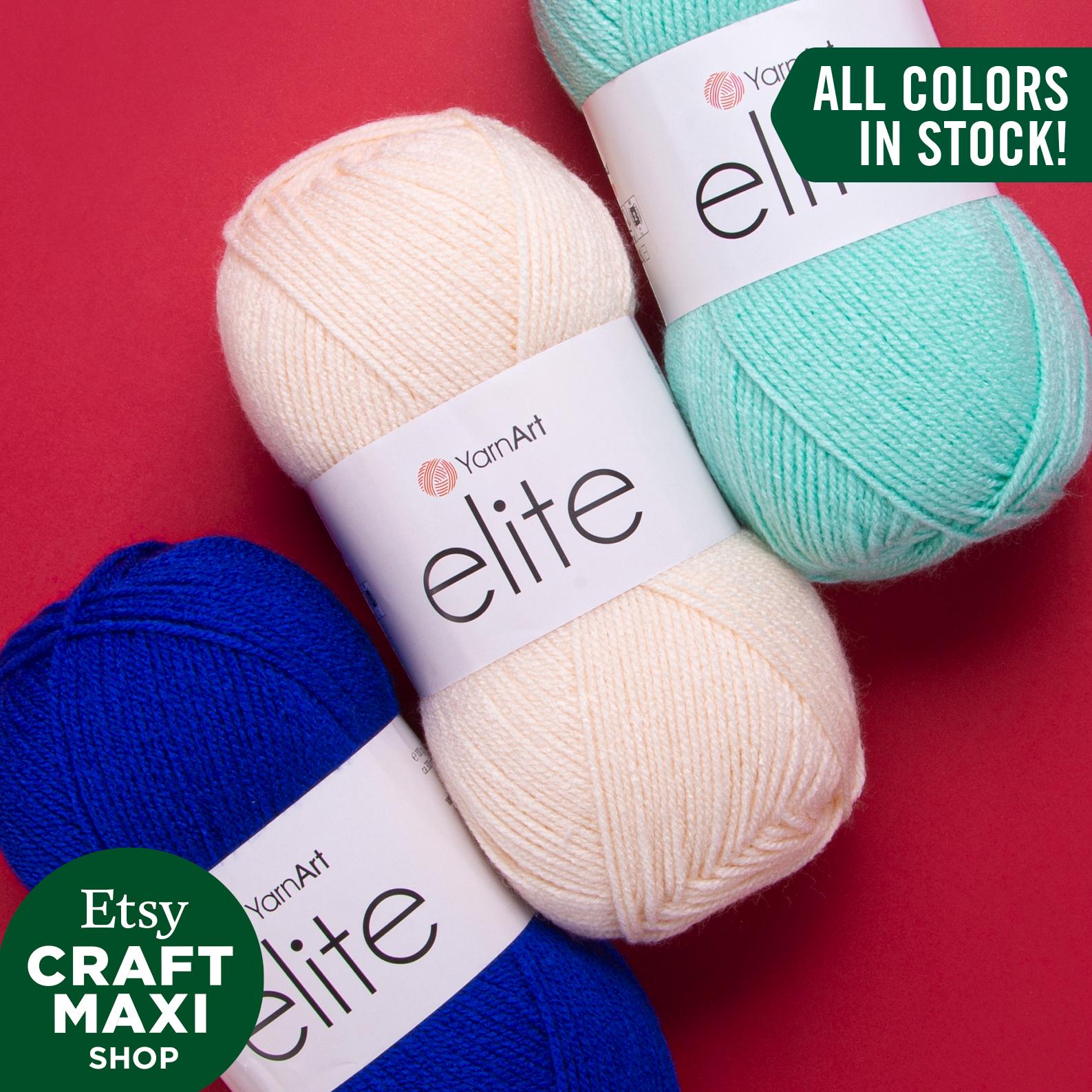 YarnArt Elite: 柔らかいベビーヤーン 編み物 かぎ針編み 季節の衣類