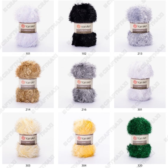 Yarnart Rumba Glittery Knitting Yarn Fluffy Yarn Fancy Yarn Furry Yarn Fantasy Yarn Eyelash Yarn 174.98 Yds Decoration Yarn 3.52 Oz Yarnart Rumba Glittery Knitting Yarn Fluffy Yarn Fancy Yarn Furry Yarn Fantasy Yarn Eyelash Yarn 174.98 Yds Decoration Yarn 3.52 Oz