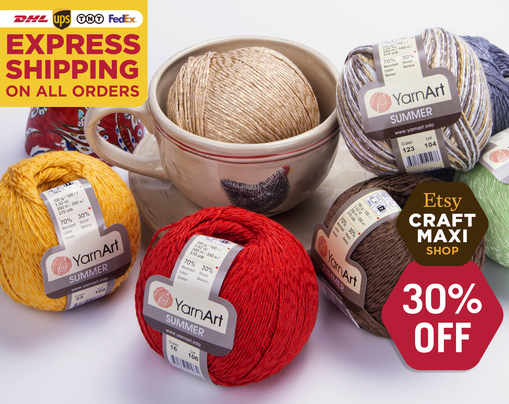 Yarnart Summer Sparkly Knitting Yarn Glittery Crochet Yarn Etsy