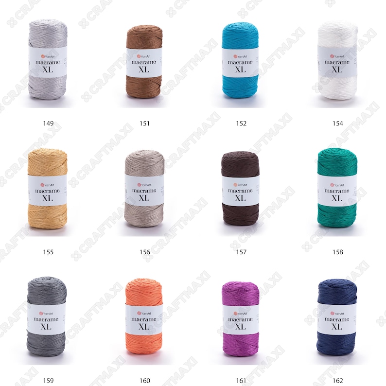 YarnArt Macrame XL: Polyester Accessory Rope Home Decoration Craft Cord Crocheting Weaving Yarn image 9