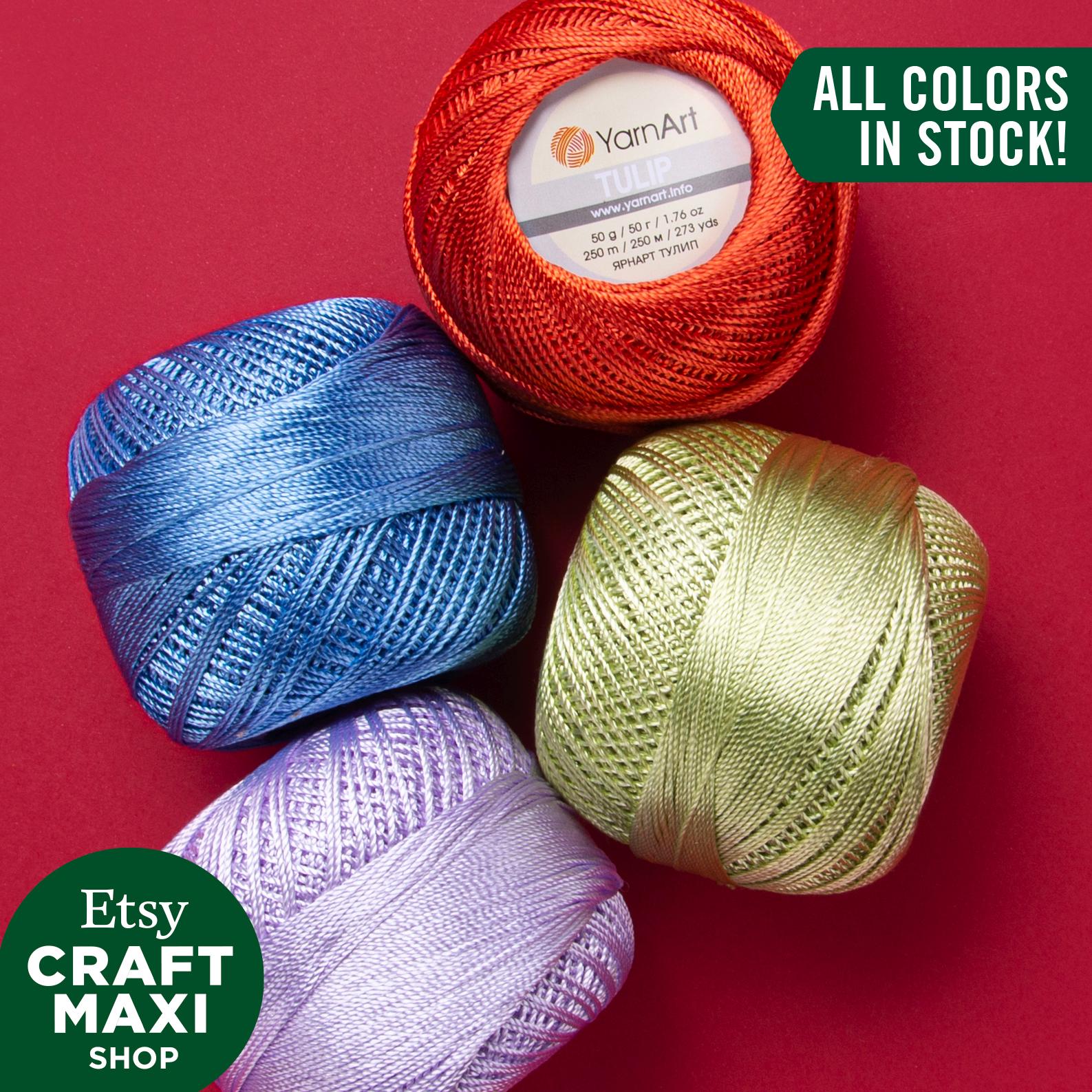 Yarnart Tulip: 100% Microfiber Sparkly Shiny Superfine Fingering