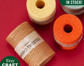 Yarnart Papiro Twisted: 100% Raffia Paper Yarn Craft Ribbon