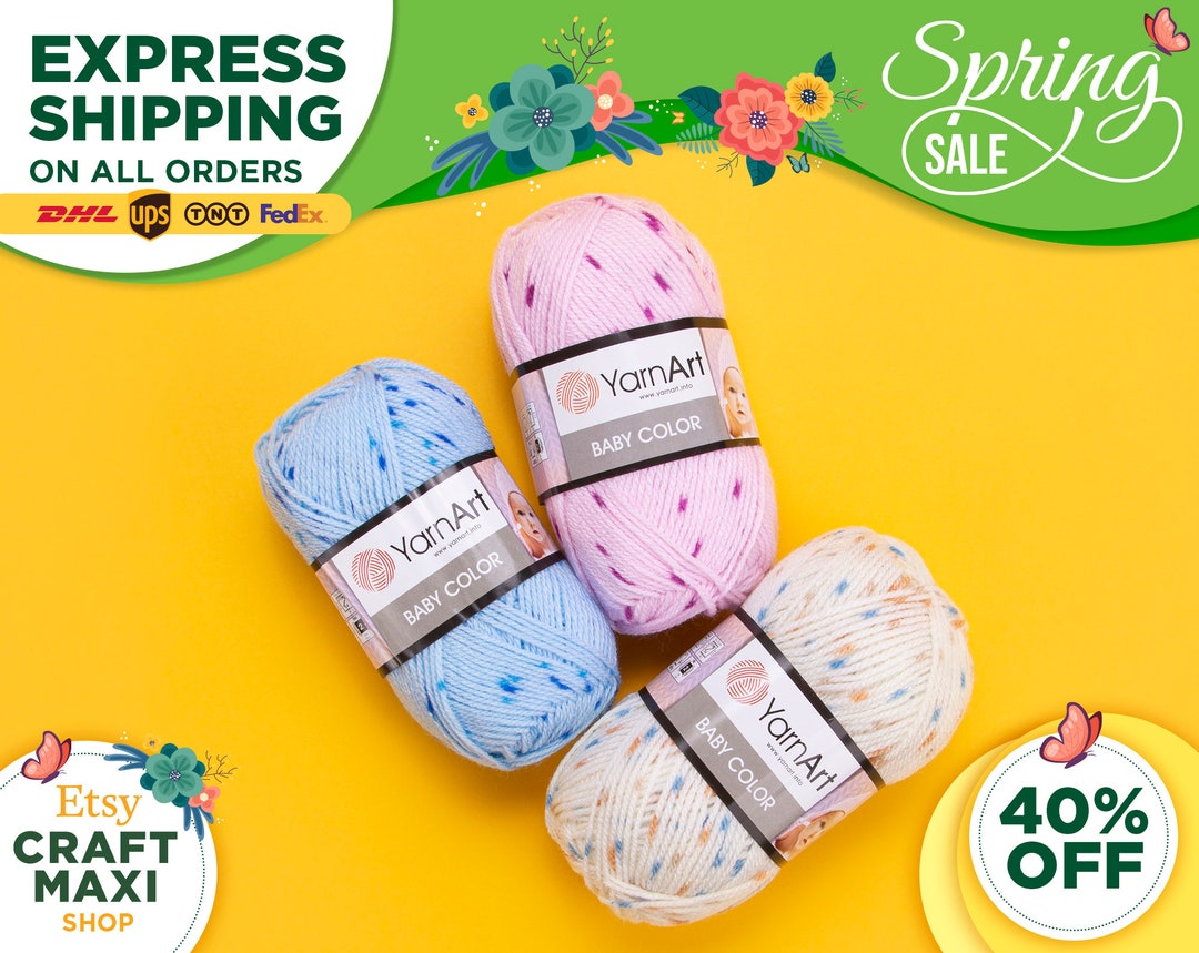 YARNART BABY COLOR Knitting Yarn Soft Baby Yarn Seasonal Etsy