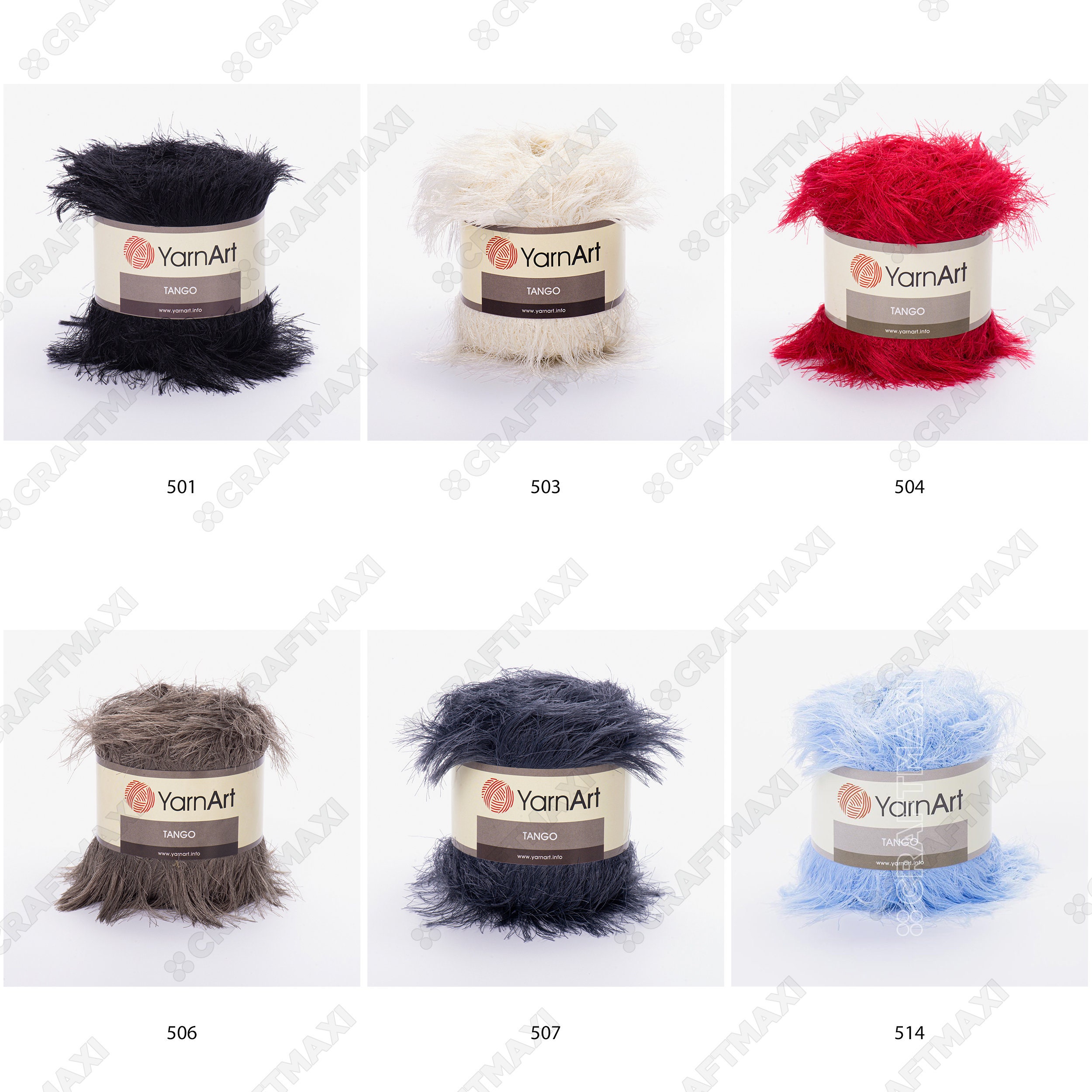 Yarnart Tango Faux Fur Knitting Yarn Fantasy Yarn Etsy
