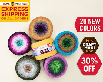 AIPYARN 4BallsX50gr Chunky Hand Shawls Rainbow Wool Knitting Crochet Yarn 20 AIPYARN 4BallsX50gr Chunky Hand Shawls Rainbow Wool Knitting Crochet Yarn 20