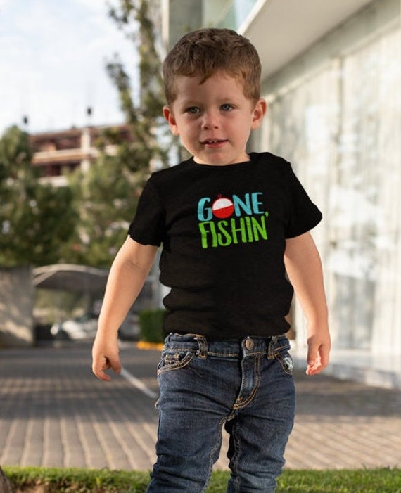 Gone Fishin Toddler Shirts, Gone Fishing Kid Shirts, Toddler Fish Shirt, Toddler  Fishing Shirt 