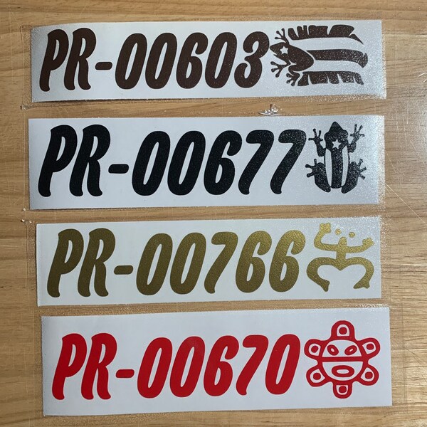 Puerto Rico Cities Zipcode/PR Flag/Coqui/Sol Taino Vinyl Decal