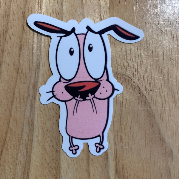 Courage The Cowardly Dog Sticker