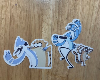 Mordecai & Rigby/Regular Show Stickers Set of 2