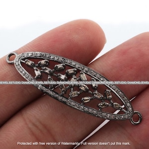 Pave Baguette Diamond Chain Bracelet-Handmade CZ Baguette Thread Bangle - Designer Pave Diamond Bangle in 925 Sterling Silver Charm jewelry.