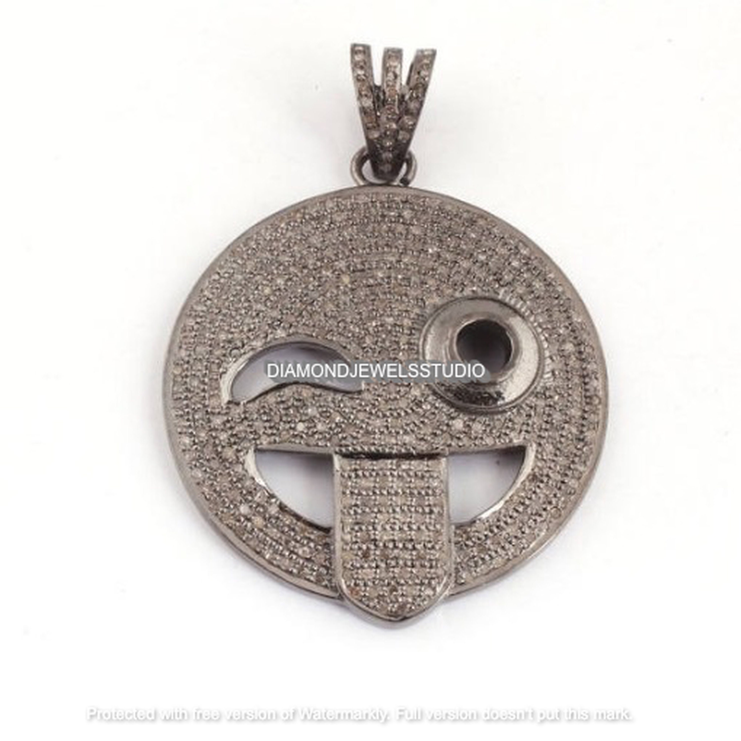 T Smile Necklace Diamond - Etsy