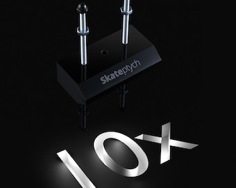 Perchas de pared para patinetas - Expositor acrílico negro (paquete de 10)