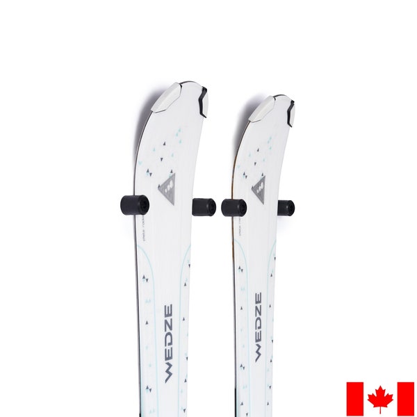 8 x pcs - Support mural pour skis, porte-skis, présentoir à skis, rangement pour skis flottant, porte-skis modern premium par Arkorus