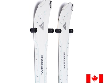 8 x stuks - Ski-wandmontage, skirek, ski-display, skiopslag drijvend, skihanger modern premium van Arkorus