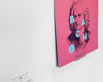 Premium Clear Acrylic Vinyl Wall Mount for Double LP Albums - Modern Record Display by Arkorus - US Tariffs Free