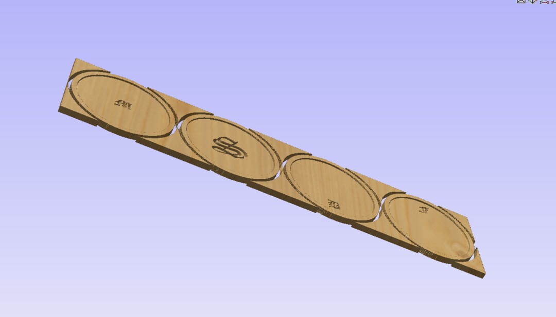 Vcarve, V Carve Pro File/template for 4 Coasters, Dxf, Crv .25 Inch Etsy