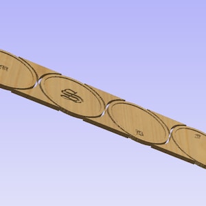 Vcarve, V carve Pro file/template for 4 coasters, dxf, crv .25 inch