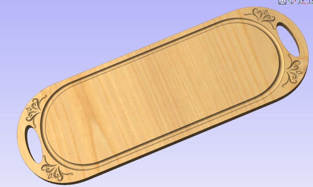 Vcarve File for Large Serving Platter, FILE ONLY, Ready to Cut Etsy