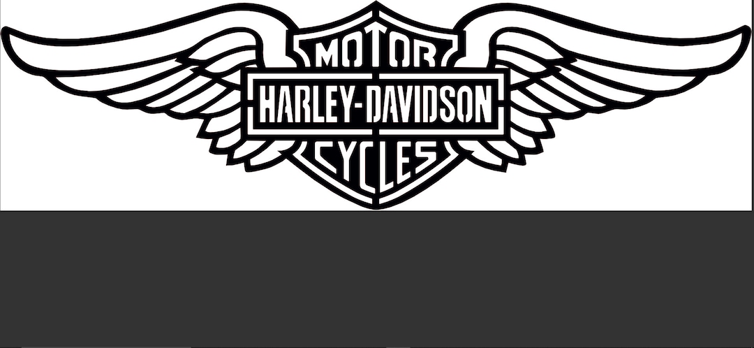 Harley Davidson Logo With Wings Dxf Eps Png HD File Only - Etsy