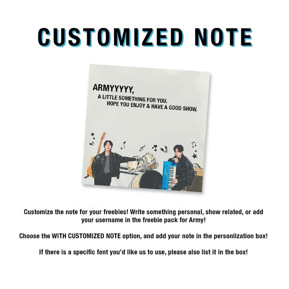 Run Seokjin Tour - Jin Freebies - Prepackaged Bangtan Freebies