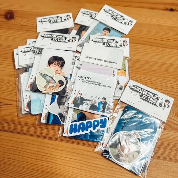 Run Seokjin Tour - Jin Freebies - Prepackaged Bangtan Freebies