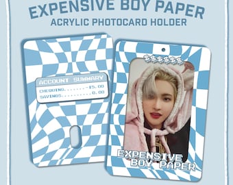 Expensive Boy Paper - Acrylic Photocard Holder - K-Pop/Trading Card/PC Holder