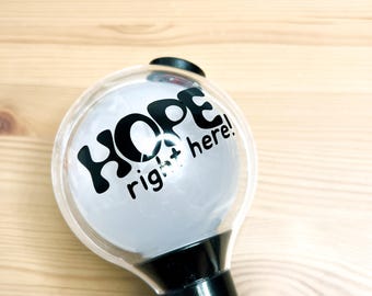 Hobi/J-Hope - Hope Right Here - Calcomanía para la barra de luz Army Bomb